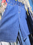Denim high-waisted  knee-Length short